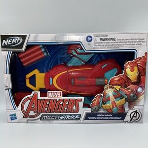 NERF Marvel Avengers Mech Strike Role Play Iron Man Strikeshot Gauntlet on Wrist